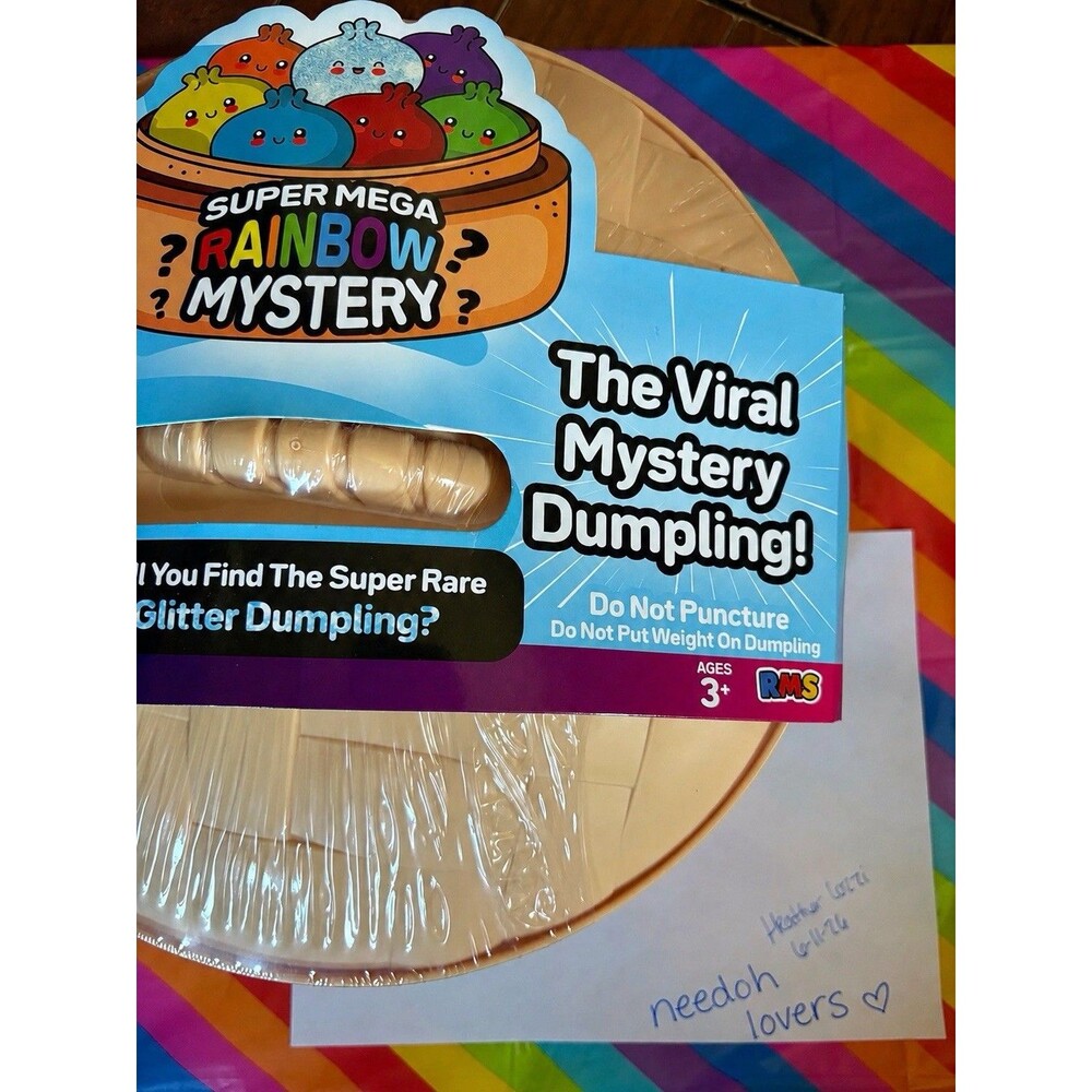 SUPER MEGA JUMBO Rainbow Mystery Squishy Bun Dumpling RMS Sealed